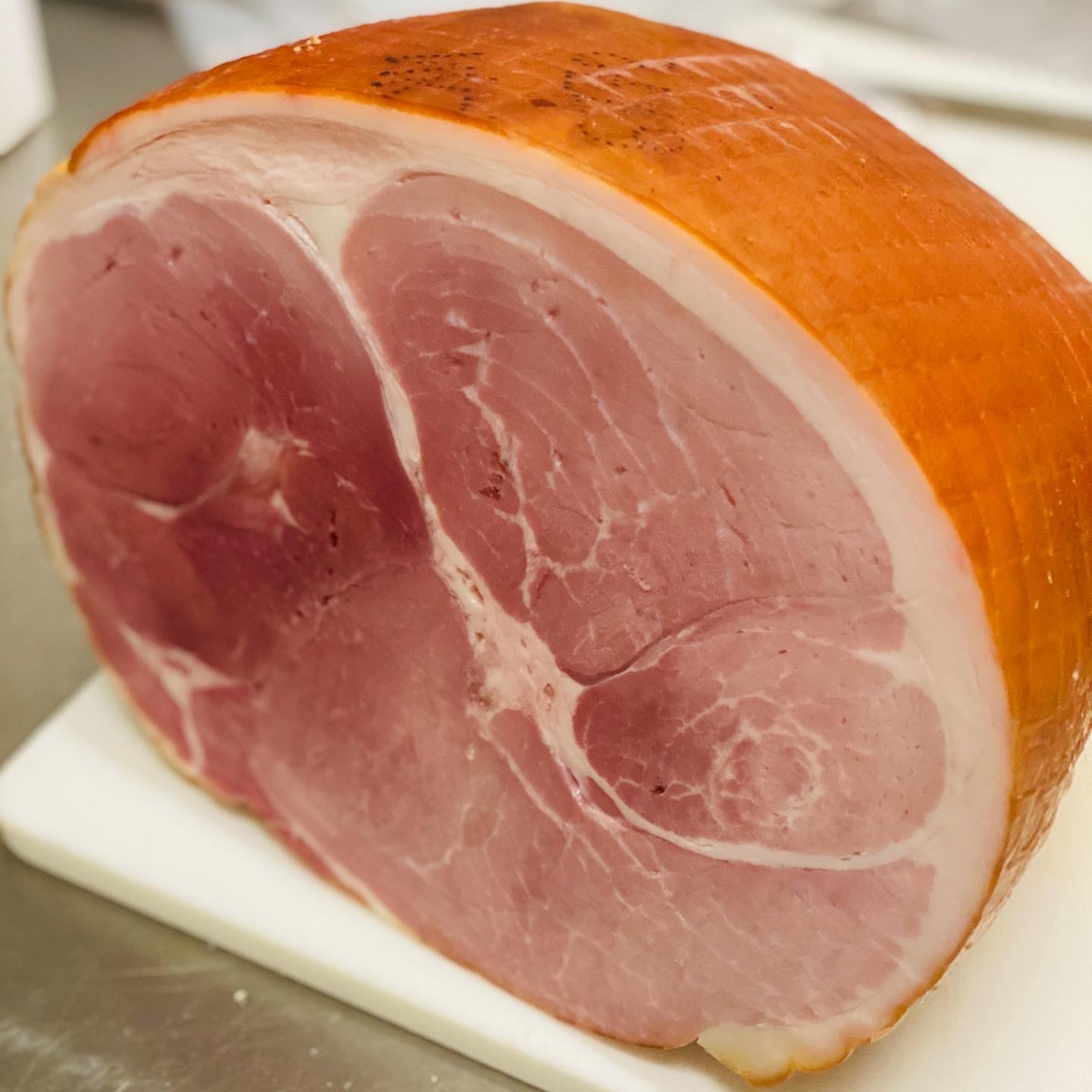 Christmas ham half hock end 4 5 5kg deposit martins ridge farm